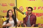 Ayushmann Khurana and Bhumi Pednekar at Radio Mirchi studio to promote Dum Laga Ke Haisha